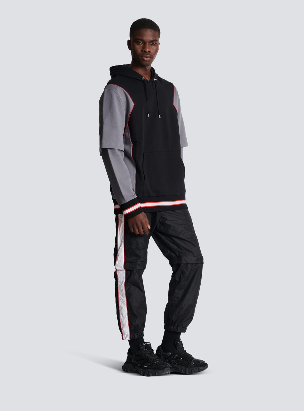 Men's Balmain X Puma-oversized Basketball Sweatshirts Black | USA 2XDIYaUk