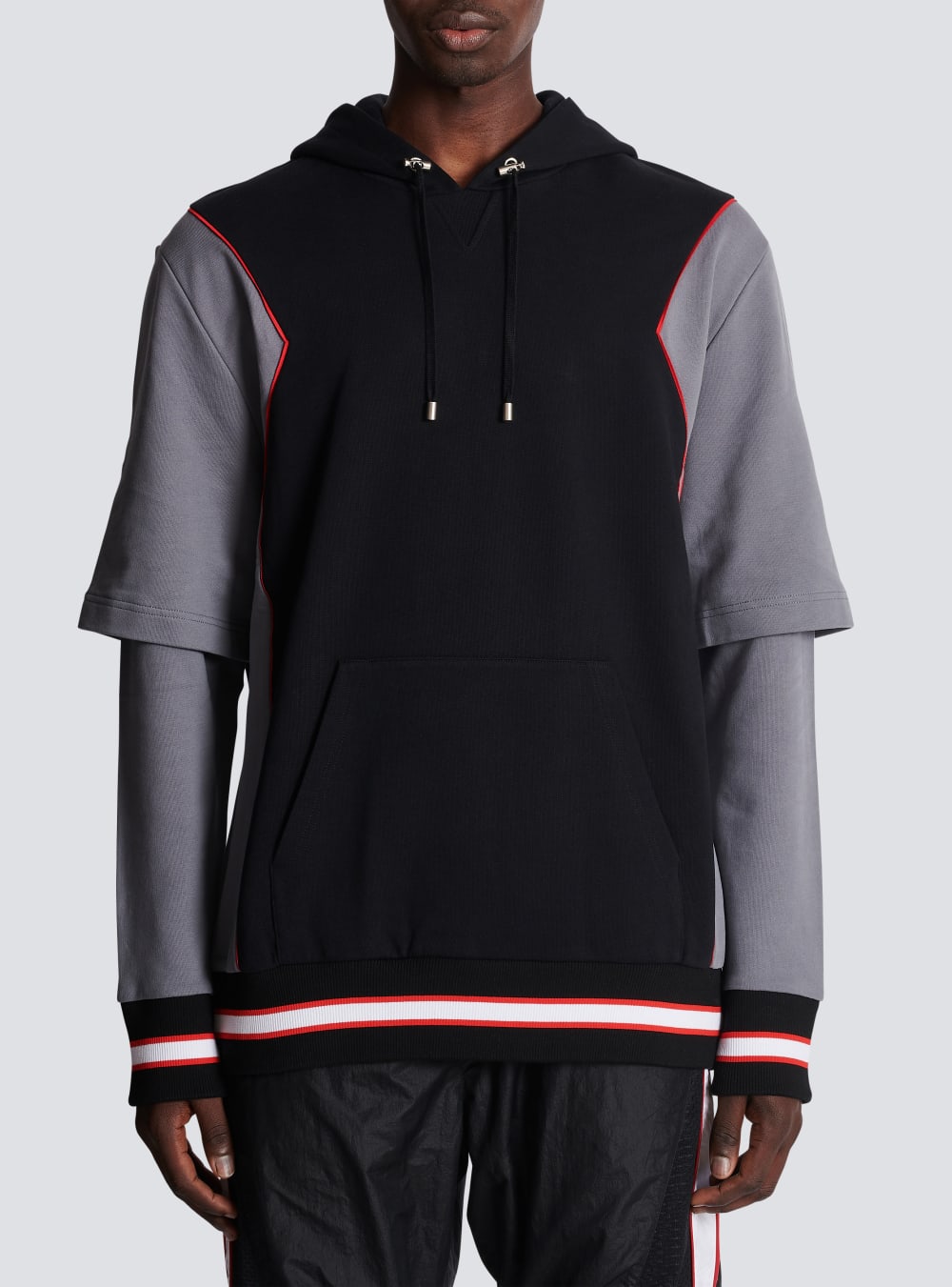 Men's Balmain X Puma-oversized Basketball Sweatshirts Black | USA 2XDIYaUk