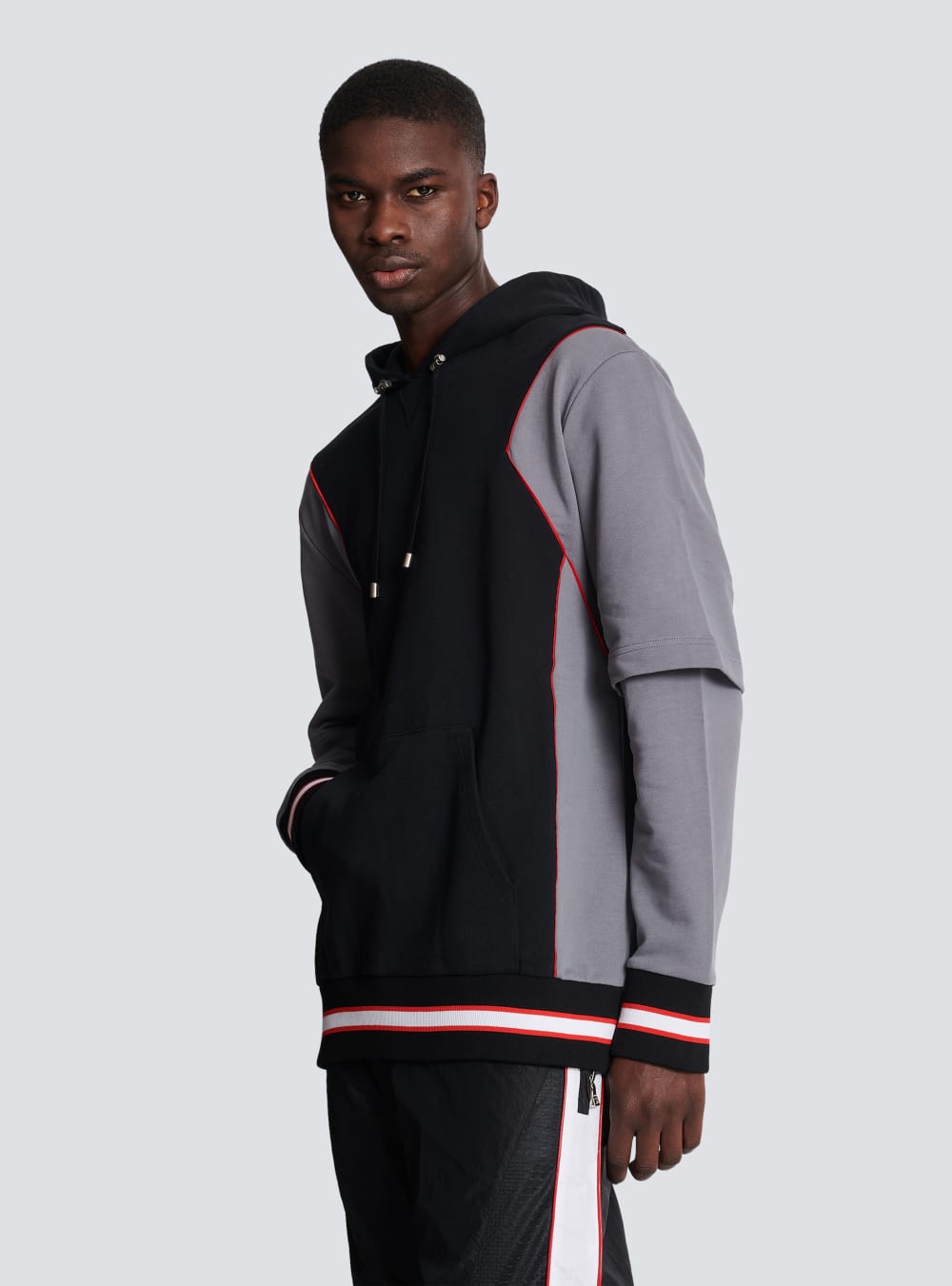 Men's Balmain X Puma-oversized Basketball Sweatshirts Black | USA 2XDIYaUk