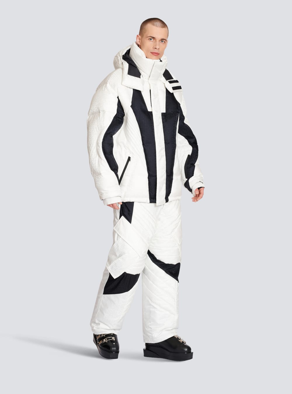 Men's Balmain X Rossignol-Monogram Ski Jackets White | USA triQ38L9