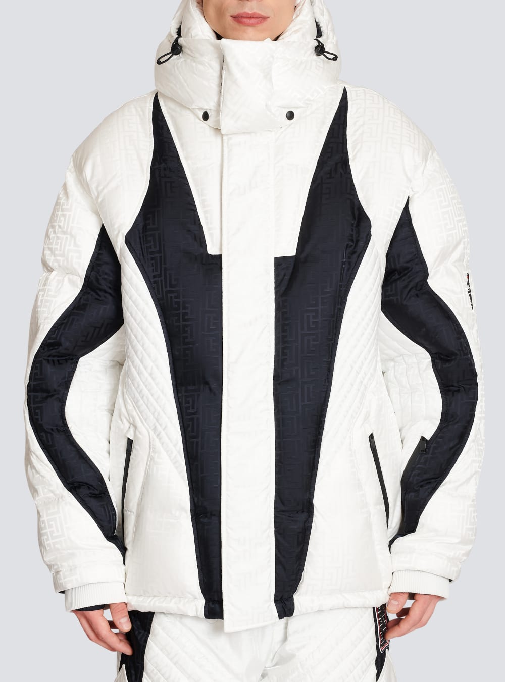 Men's Balmain X Rossignol-Monogram Ski Jackets White | USA triQ38L9