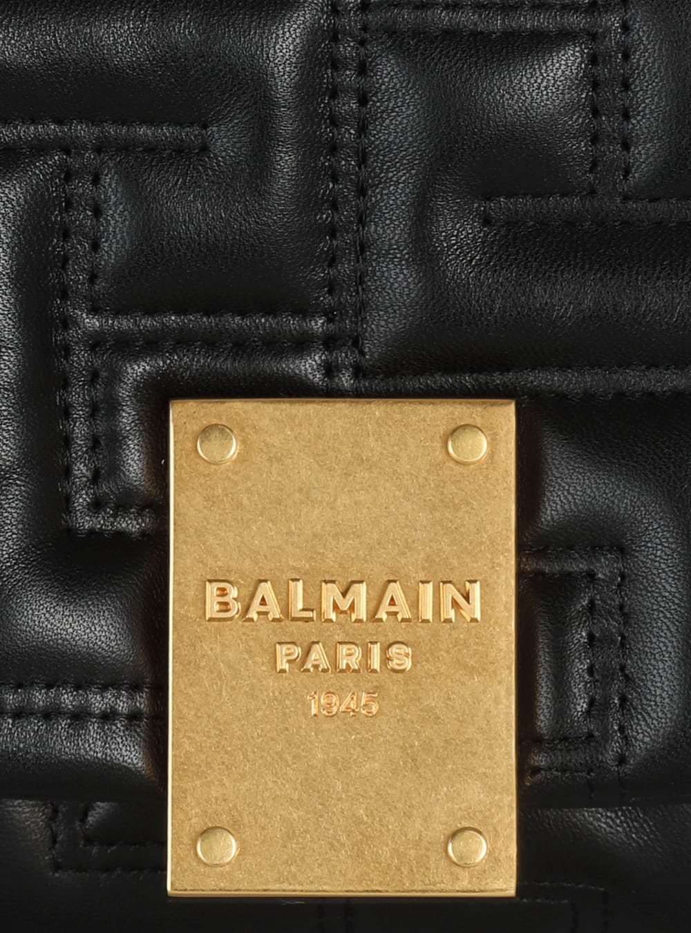 Women's Balmain 1945 Soft Mini In Quilted Leather Crossbody Bags Black | USA dgKdDD6j