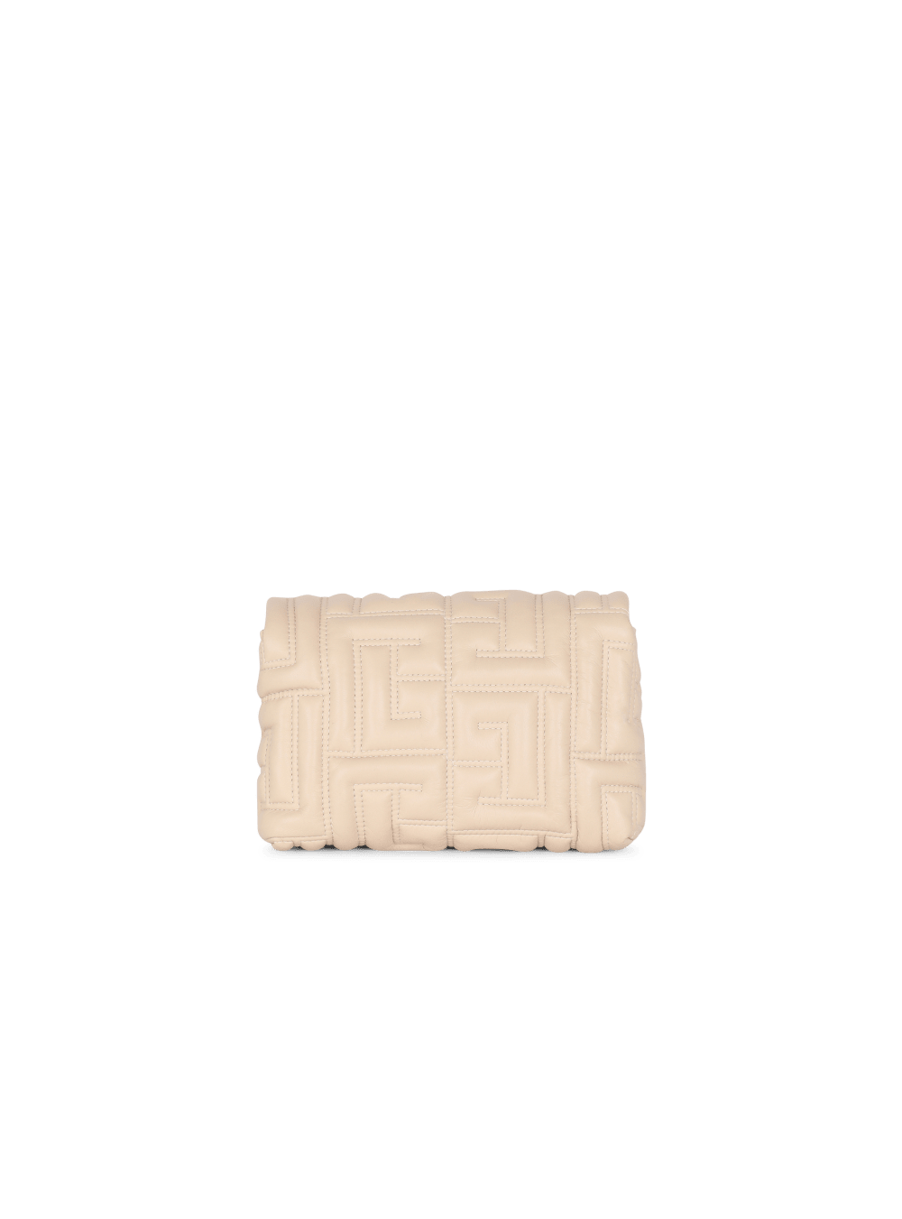 Women's Balmain 1945 Soft Mini In Quilted Leather Crossbody Bags Beige | USA kKI4RQEx