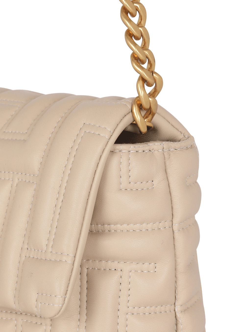 Women's Balmain 1945 Soft Mini In Quilted Leather Crossbody Bags Beige | USA kKI4RQEx