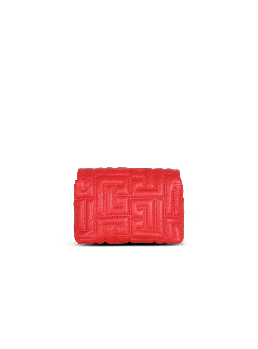 Women's Balmain 1945 Soft Mini In Quilted Leather Shoulder Bags Red | USA xVJLsQIW