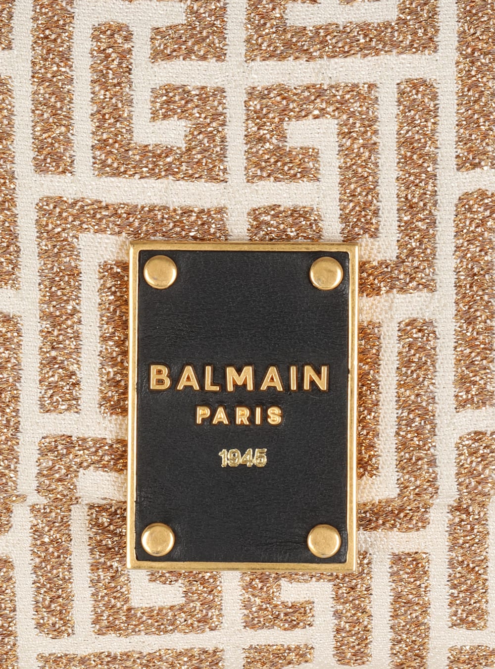 Women's Balmain 1945 Soft Mini With Monogram Crossbody Bags Gold | USA Vp9cGGuq