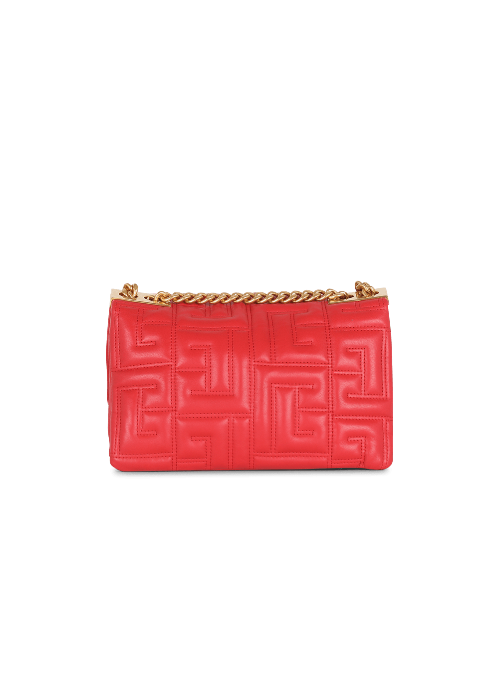 Women's Balmain 1945 Soft Small In Quilted Leather Crossbody Bags Red | USA qJ1Wmu6x