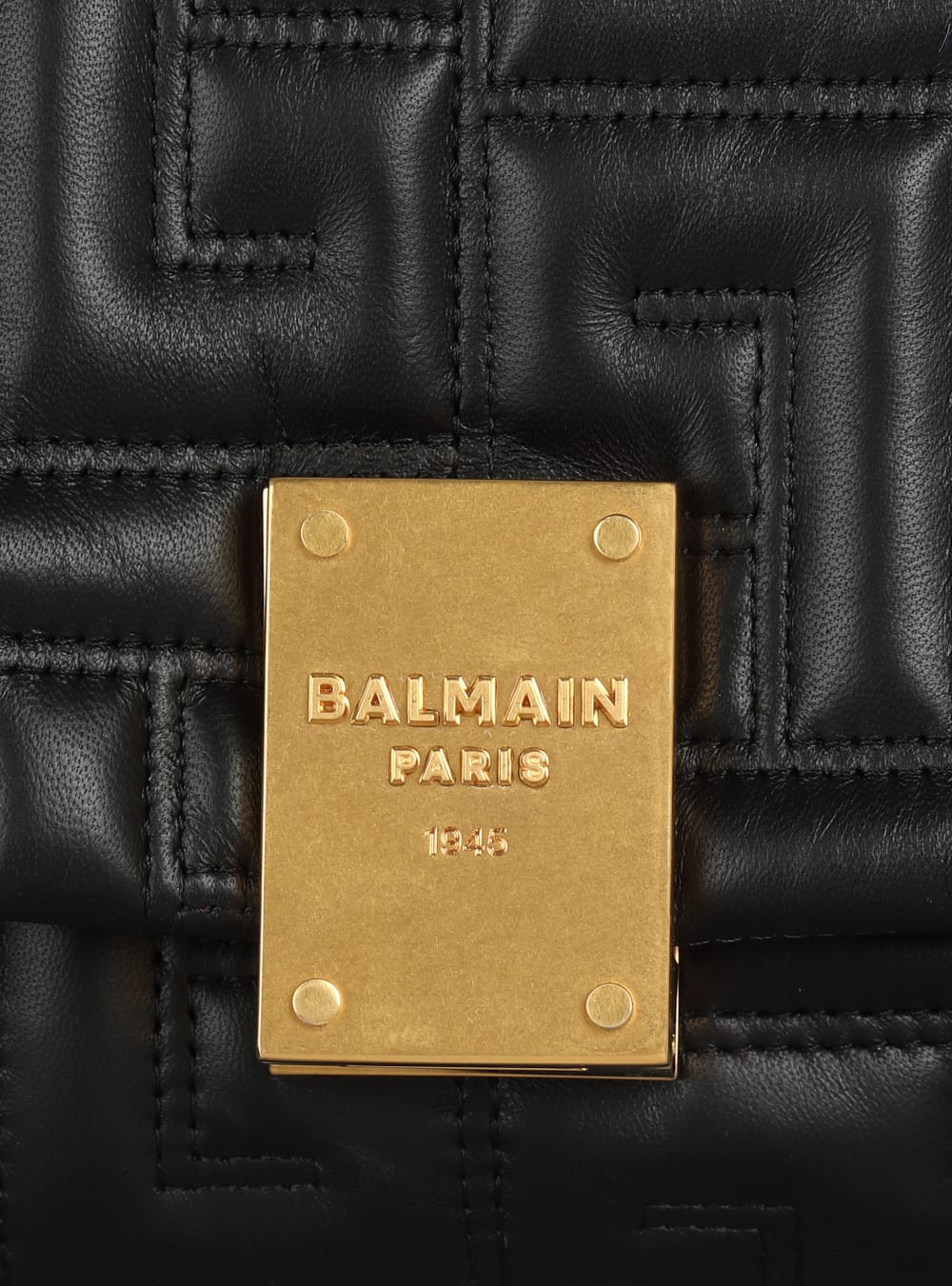 Women's Balmain 1945 Soft Small In Quilted Leather Crossbody Bags Black | USA zfzl7XOC