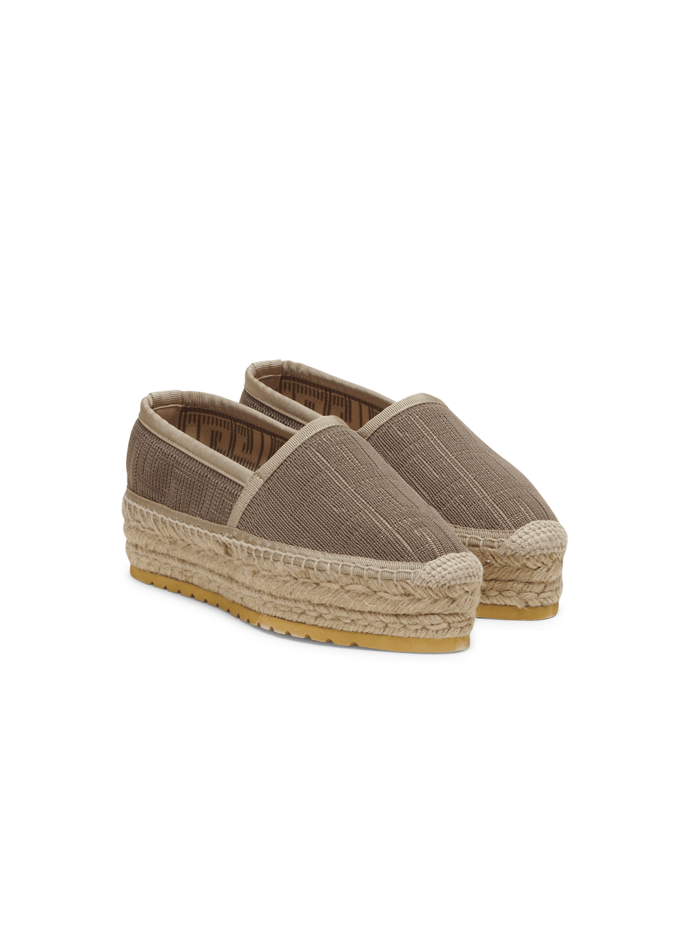 Women's Balmain Alex Monogram Knit Espadrille Beige | USA V6UCXdnH