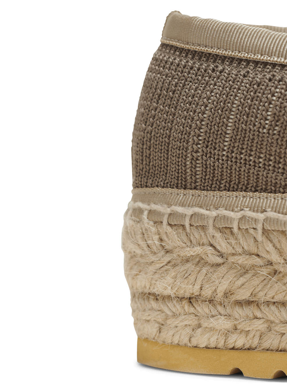 Women's Balmain Alex Monogram Knit Espadrille Beige | USA V6UCXdnH