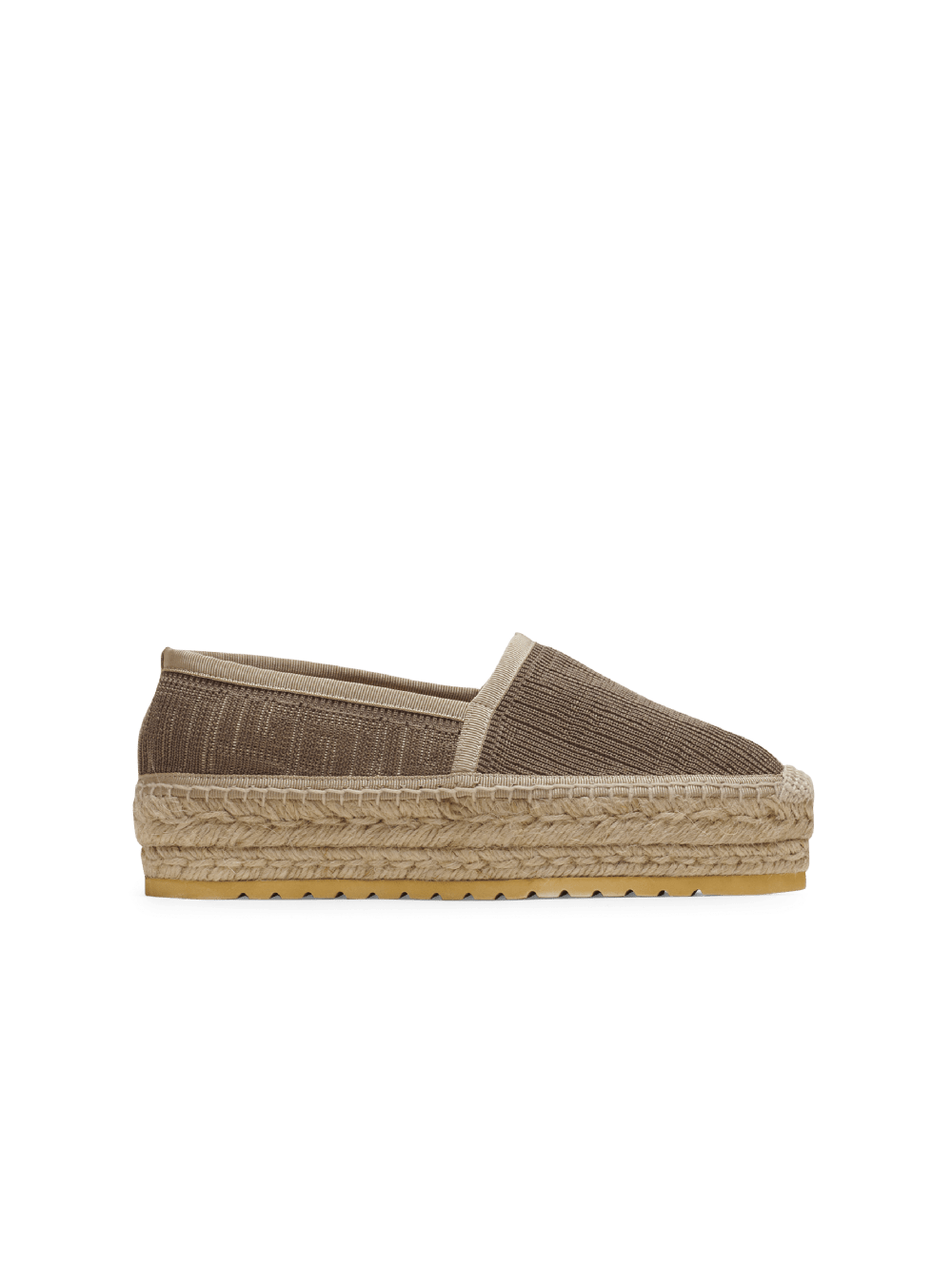 Women\'s Balmain Alex Monogram Knit Espadrille Beige | USA V6UCXdnH