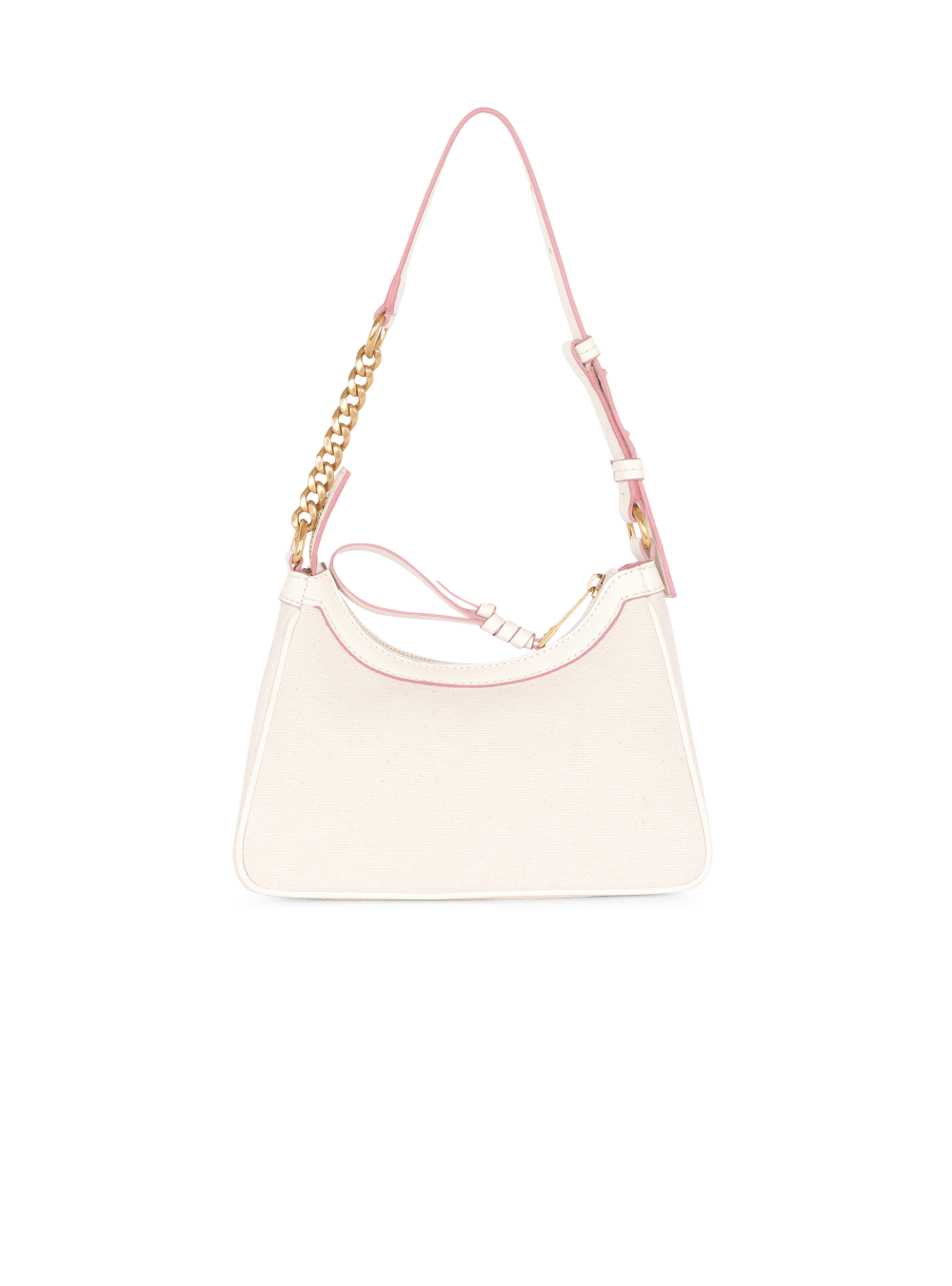 Women's Balmain B-Army Canvas With Leather Details Handbag Beige | USA GPV1MZkU