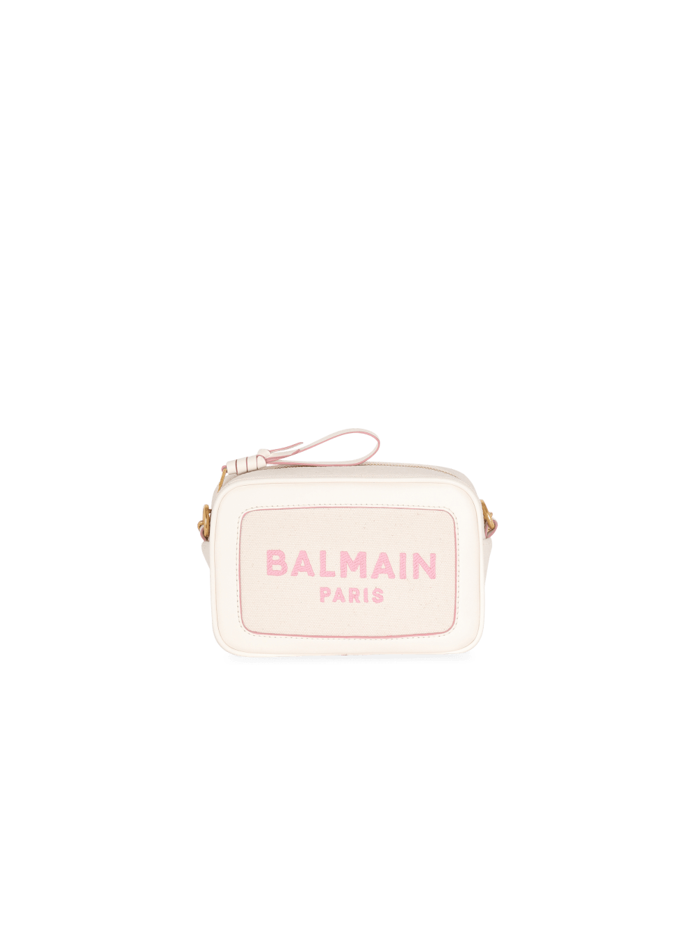 Women\'s Balmain B-Army Canvas With Leather Details Crossbody Bags Beige | USA XPV52zCF