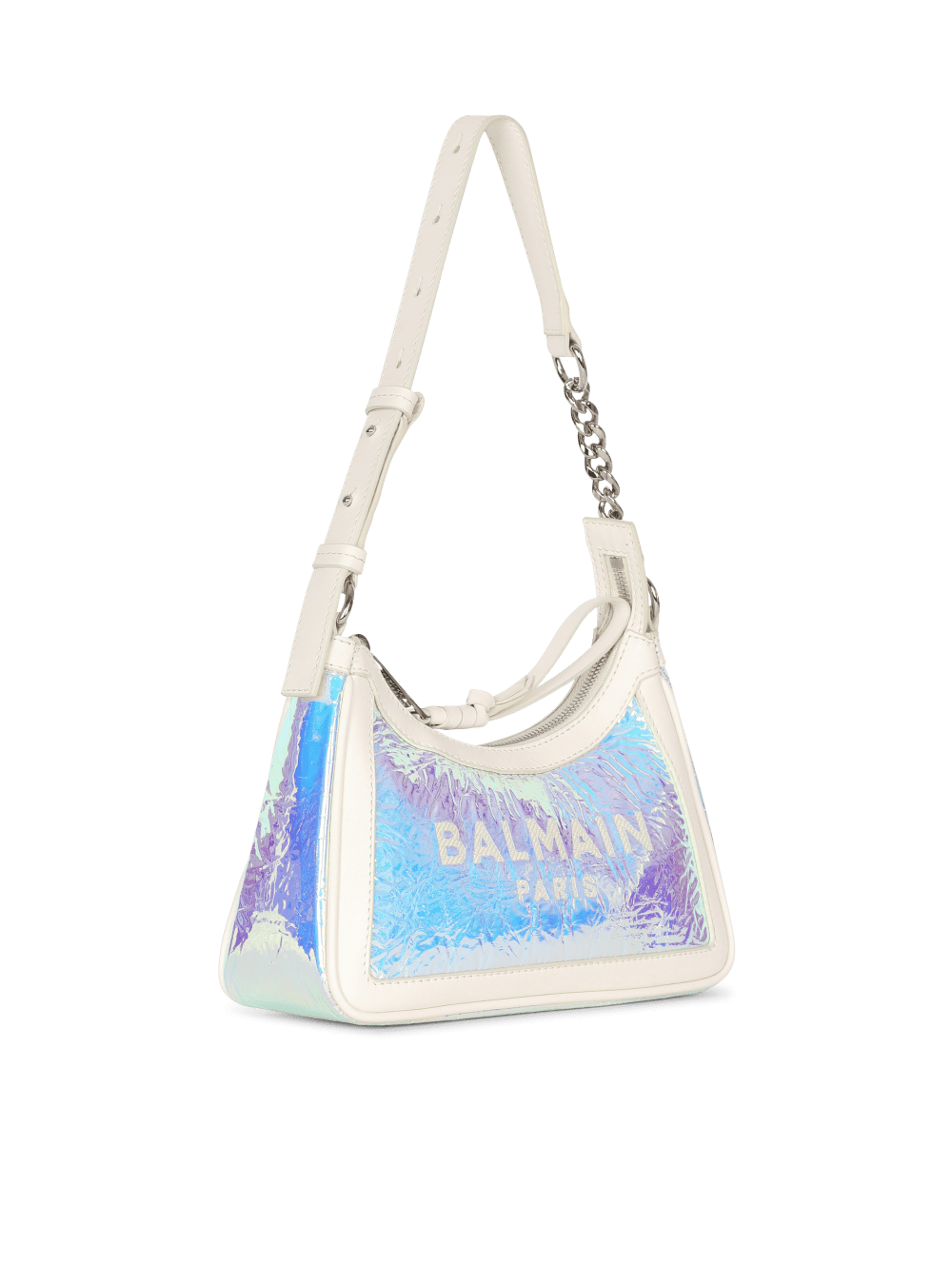 Women's Balmain B-Army Iridescent Leather With Leather Inserts Shoulder Bags Multicolor | USA SL2voaXQ