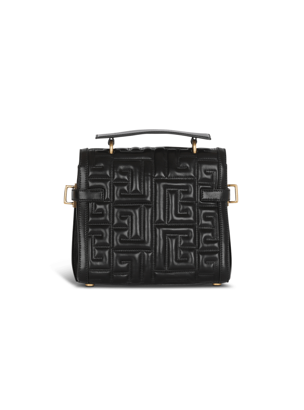 Women's Balmain B-Buzz 23 Quilted Leather Handbag Black | USA xpJooj9T