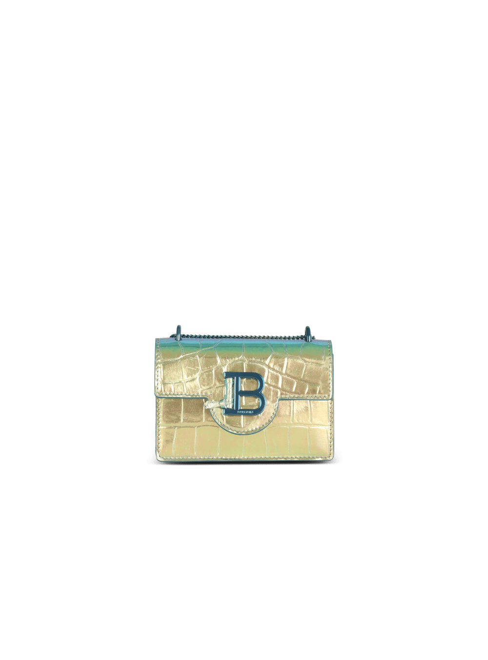 Women\'s Balmain B-Buzz In Embossed Crocodile-effect Leather Wallets Multicolor | USA I2ApwHTp