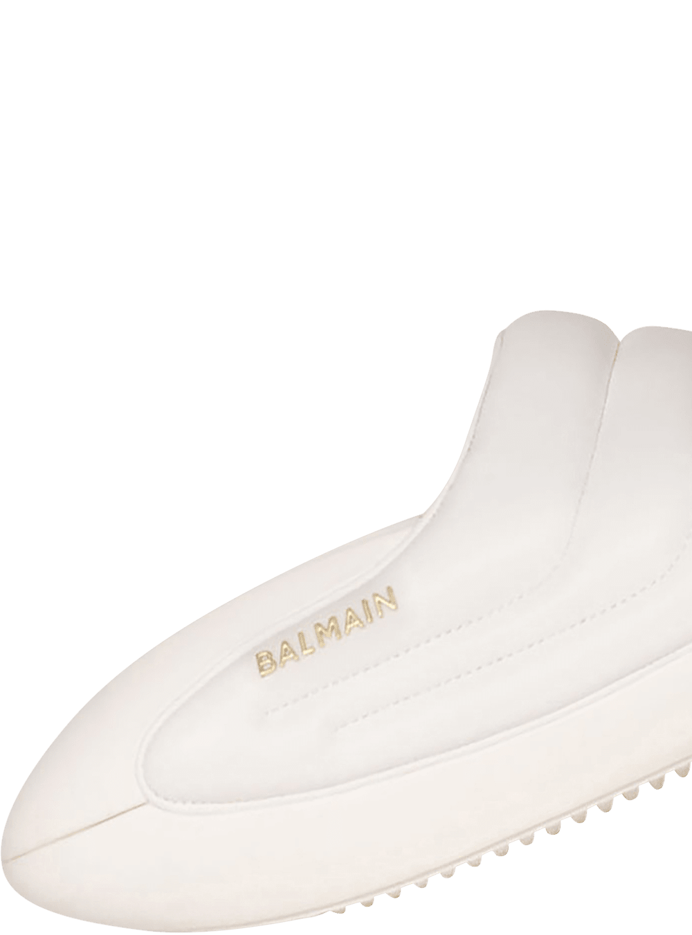 Women's Balmain B-IT Quilted Leather Slides White | USA pFdir6Vz