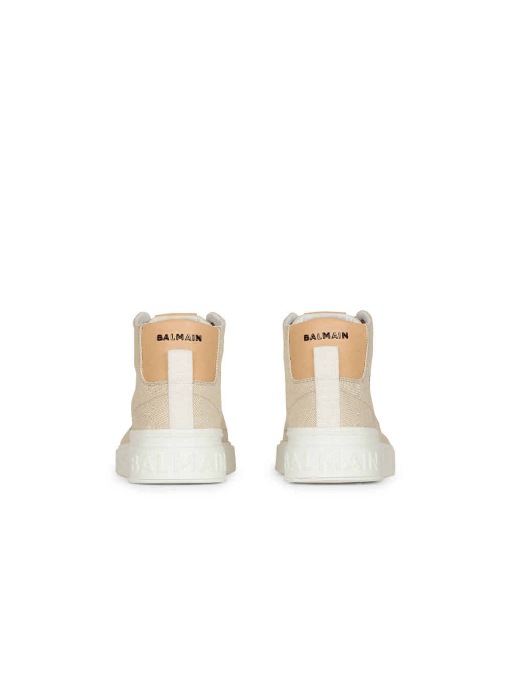 Women's Balmain B-court Sneakers Beige | USA SLuB7XKW