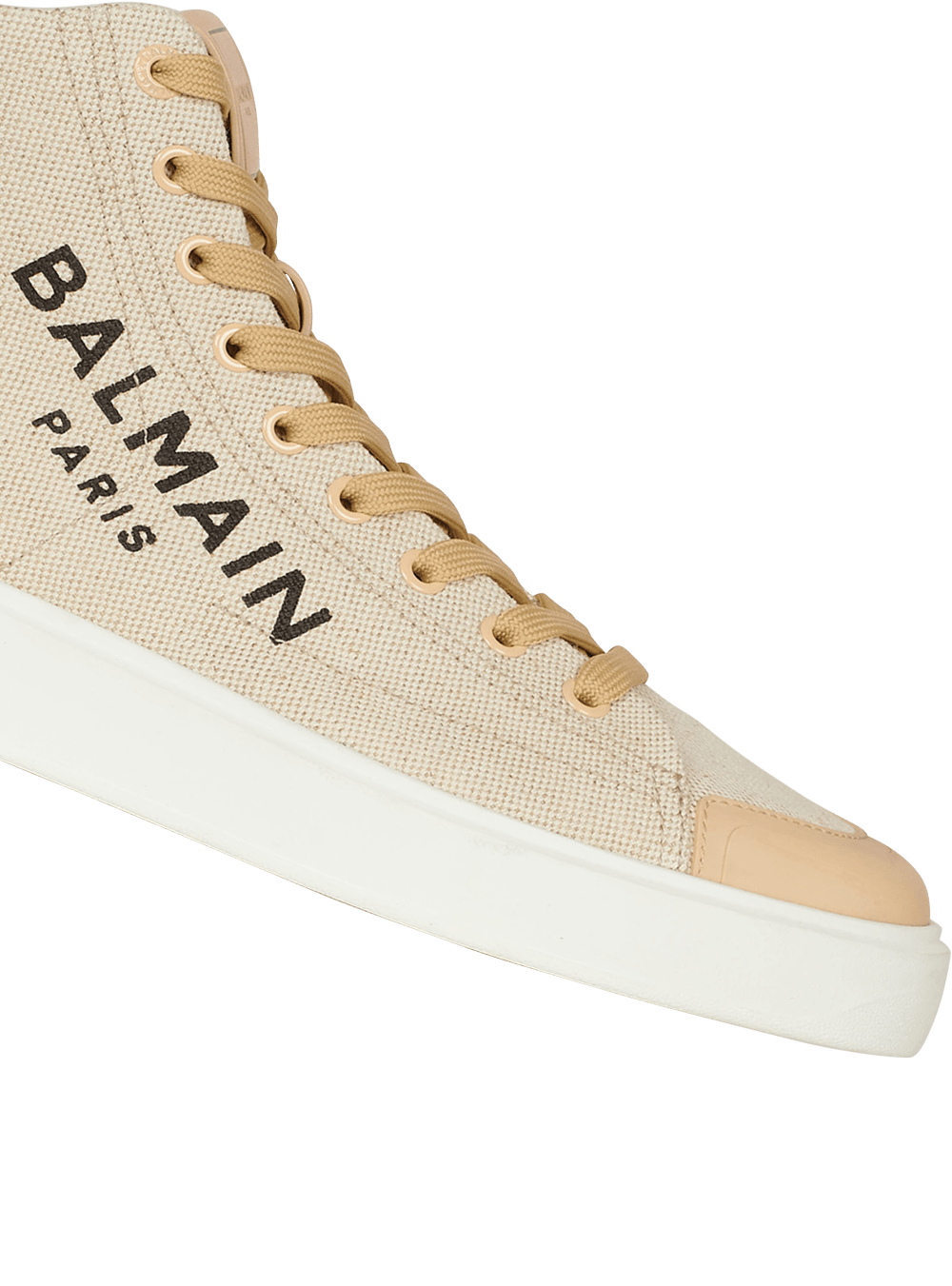 Women's Balmain B-court Sneakers Beige | USA SLuB7XKW