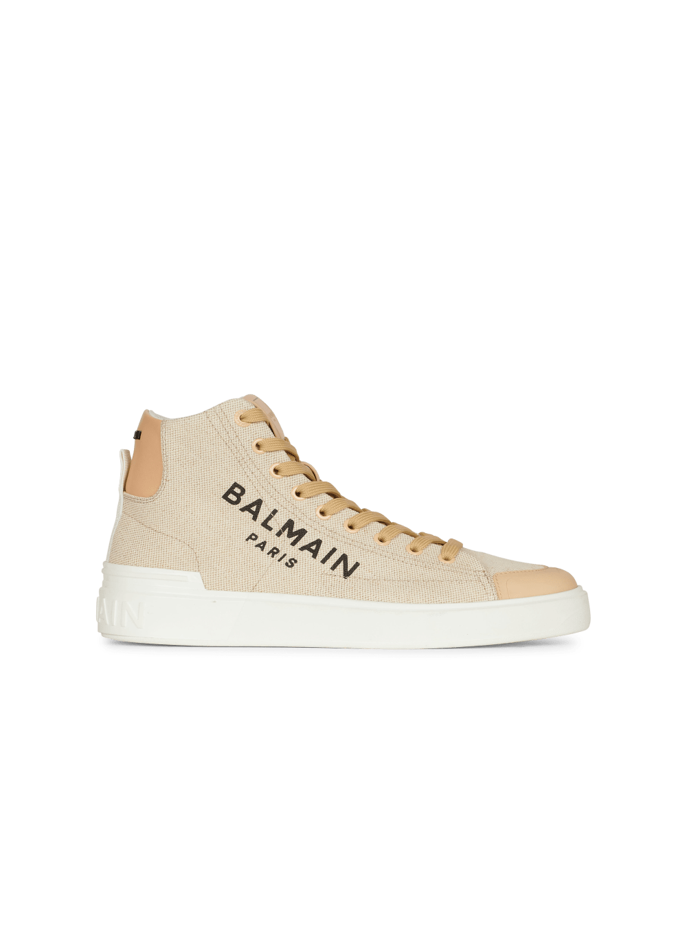 Women\'s Balmain B-court Sneakers Beige | USA SLuB7XKW