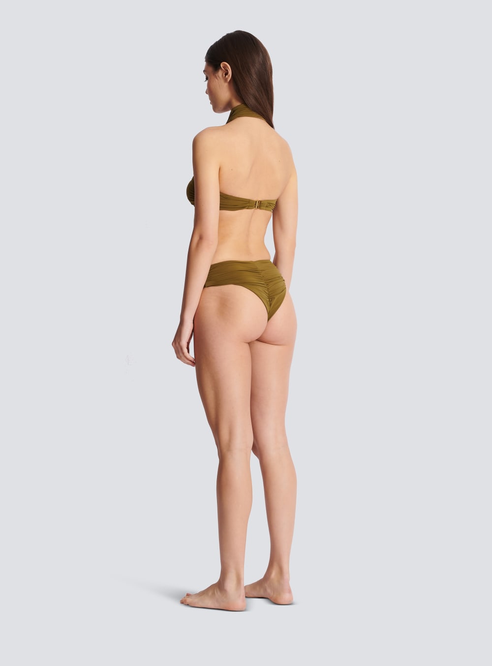 Women's Balmain Bikinis Khaki | USA HaWoDMnk