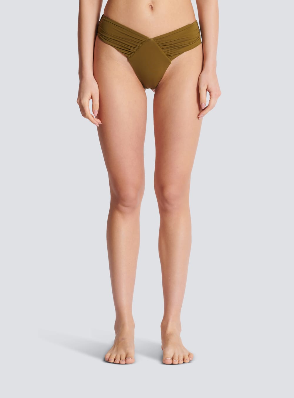 Women's Balmain Bikinis Khaki | USA HaWoDMnk