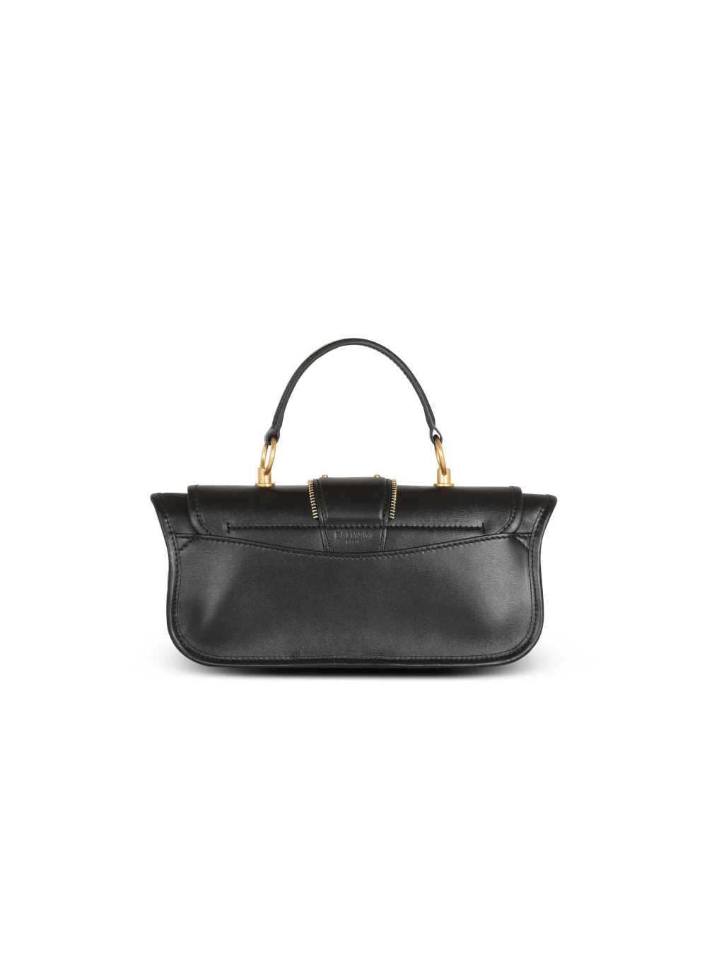 Women's Balmain Blaze In Smooth Leather Handbag Black | USA CMBn8pli