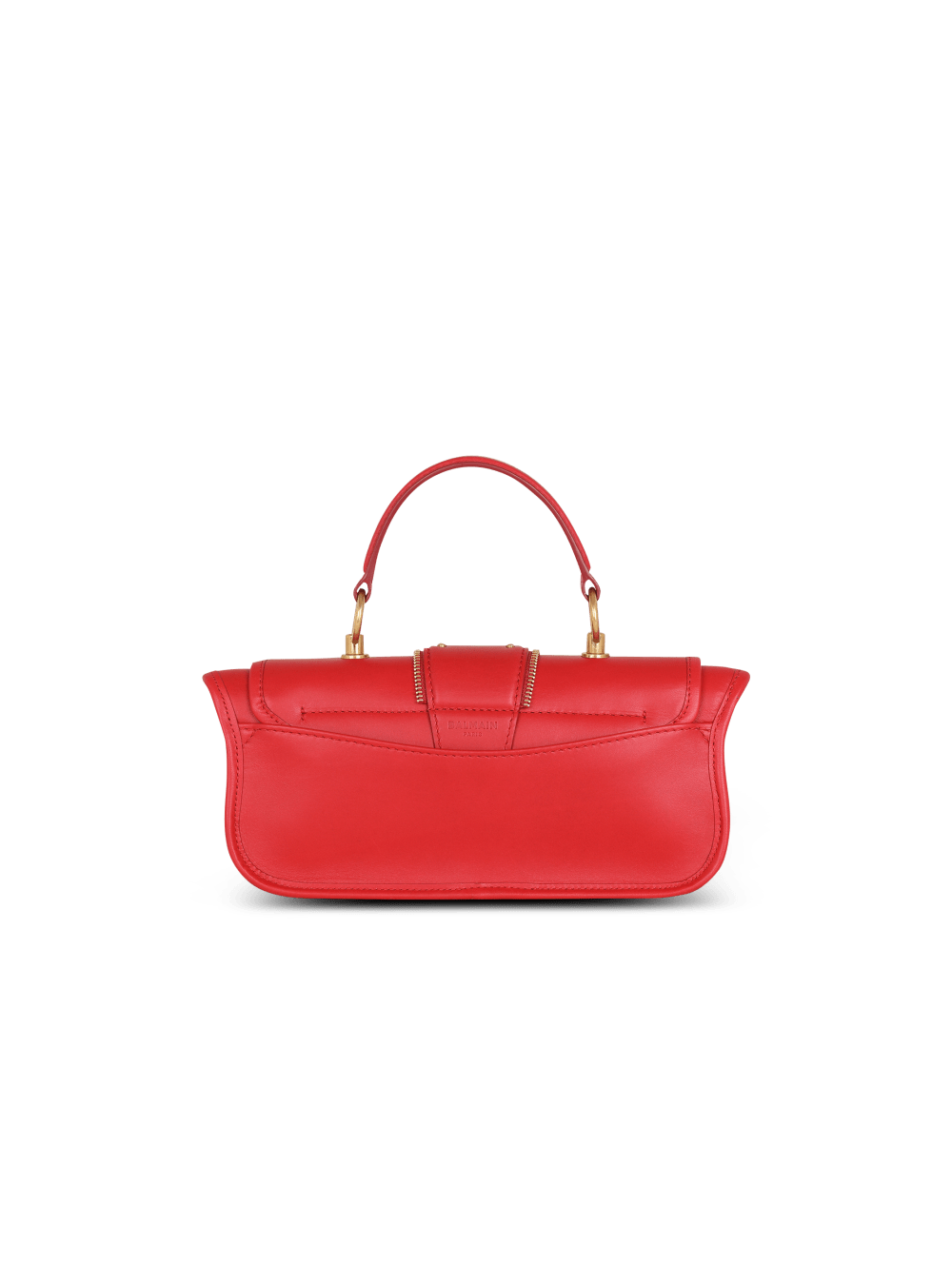 Women's Balmain Blaze In Smooth Leather Handbag Red | USA JpeweFXj