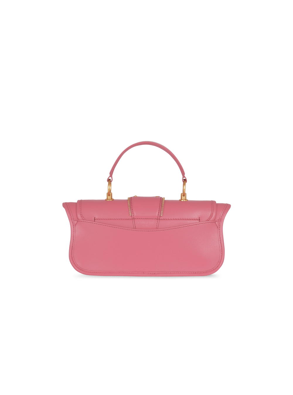 Women's Balmain Blaze In Smooth Leather Handbag Pink | USA UyfCskM7