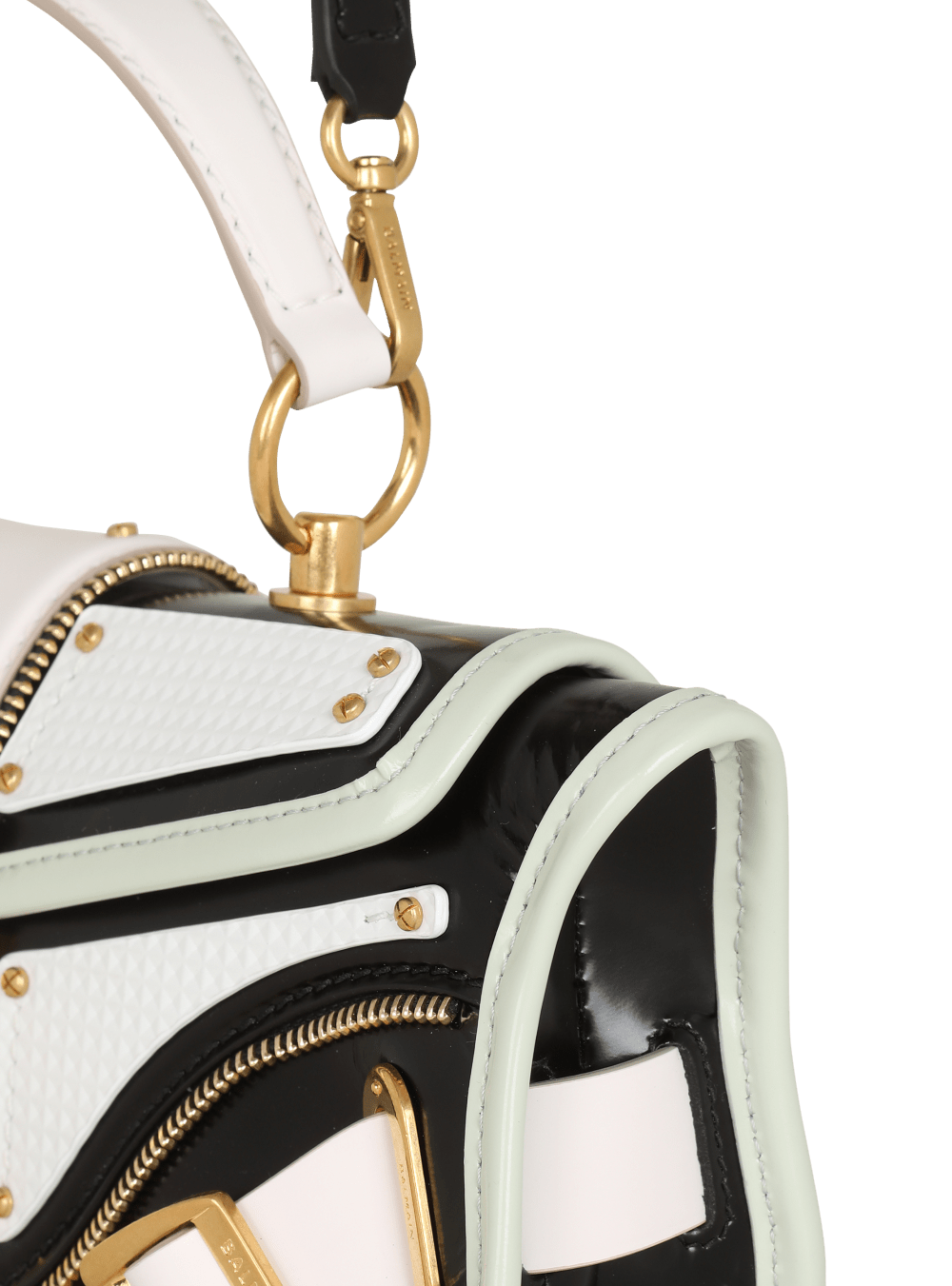 Women's Balmain Blaze In Smooth Multicoloured Leather Handbag Multicolor | USA 21nz2KGc