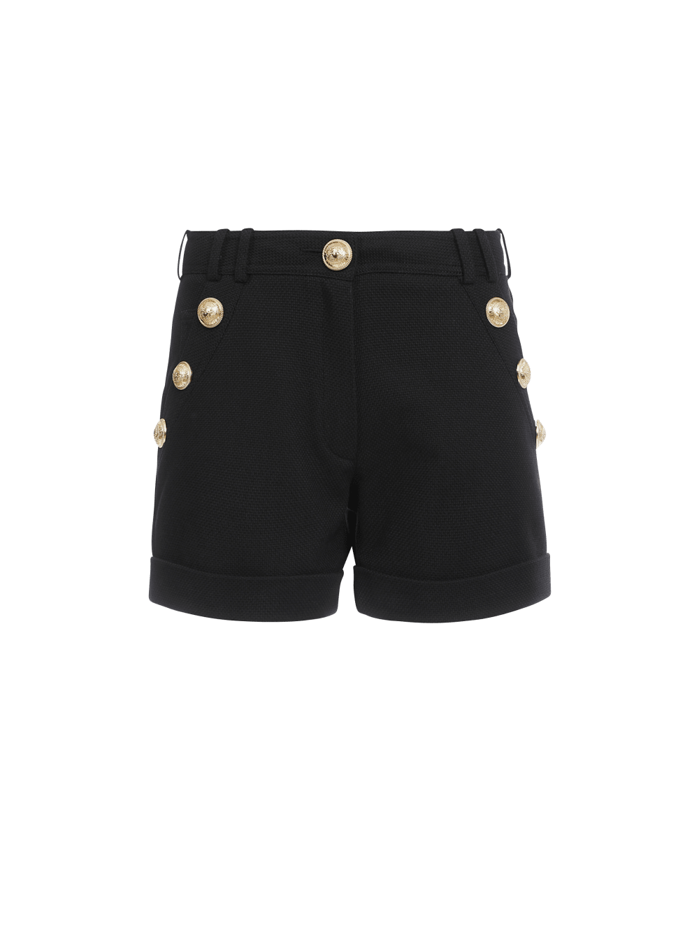 Women\'s Balmain Cotton Low-rise Shorts Black | USA oSAdPoSf