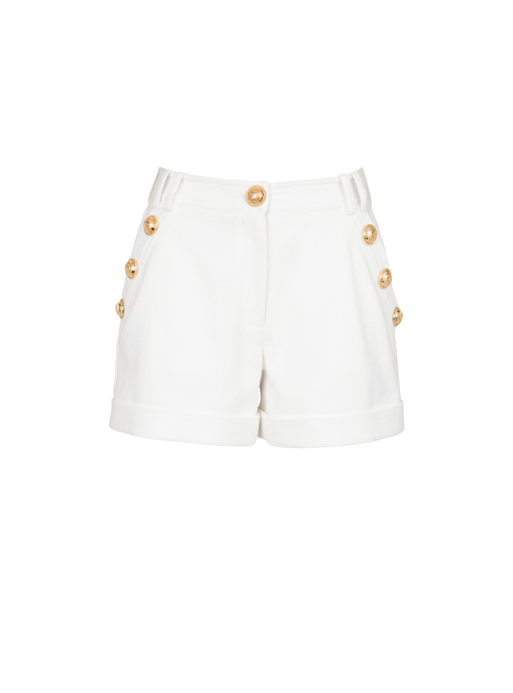 Women\'s Balmain Cotton Low-rise Shorts White | USA 0dCxSfUT