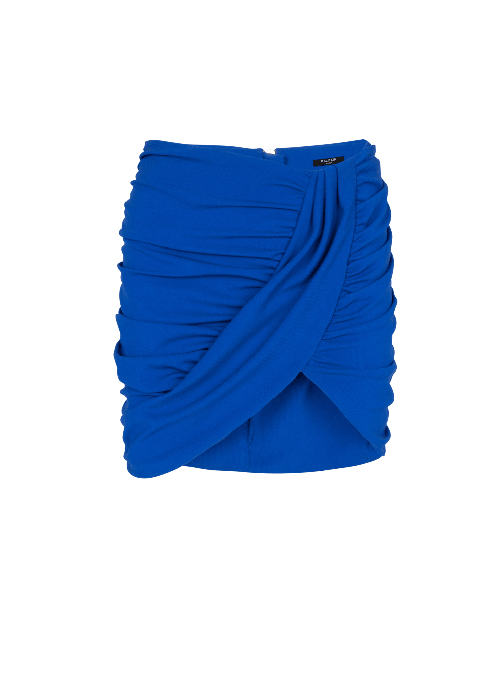 Women\'s Balmain Draped Jersey Skirts Blue | USA uMenbDMe