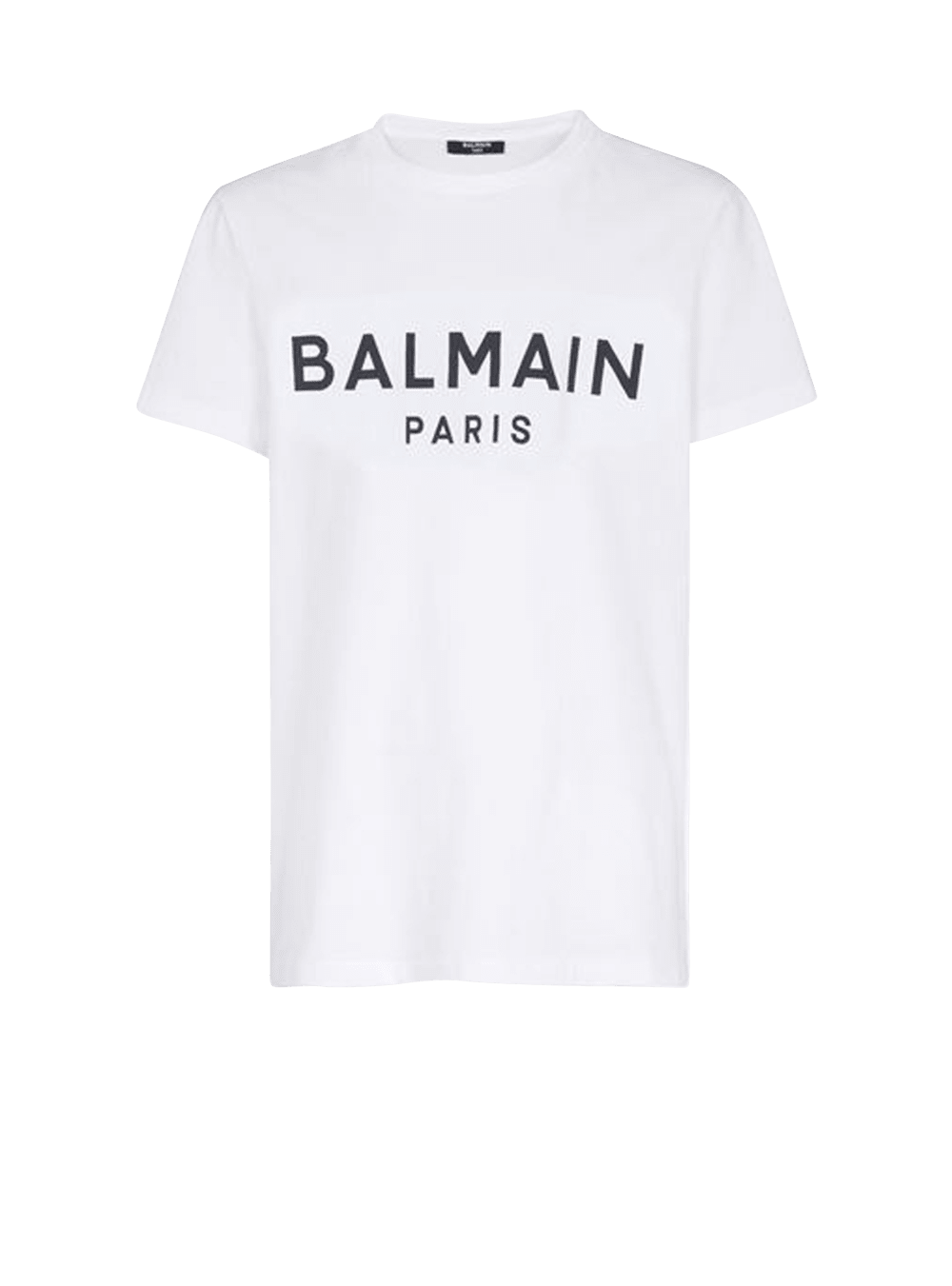 Women\'s Balmain Eco-designed Cotton With Flocked Logo T Shirts White | USA 18ii6kHZ