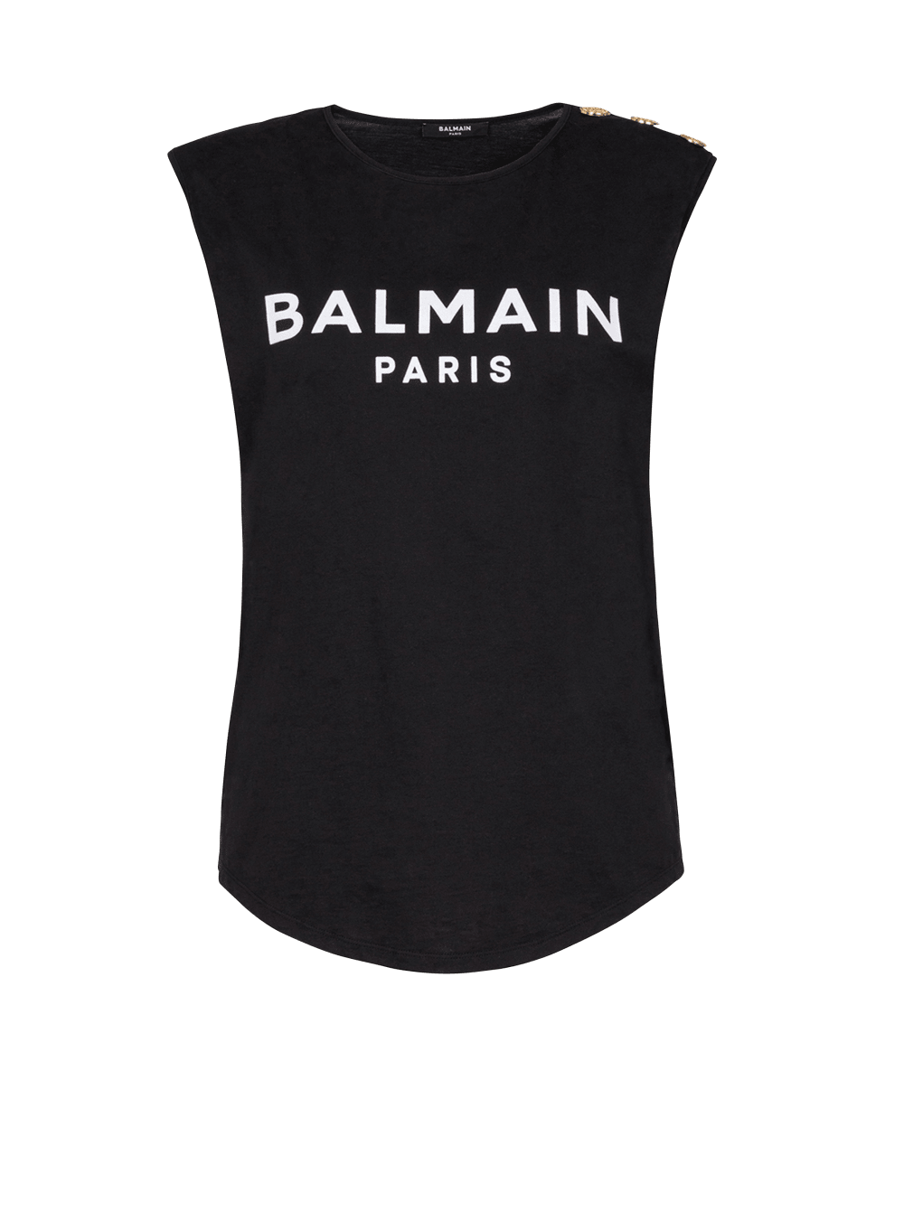 Women\'s Balmain Eco-designed Cotton With Logo Print T Shirts Black | USA IBYAxyci