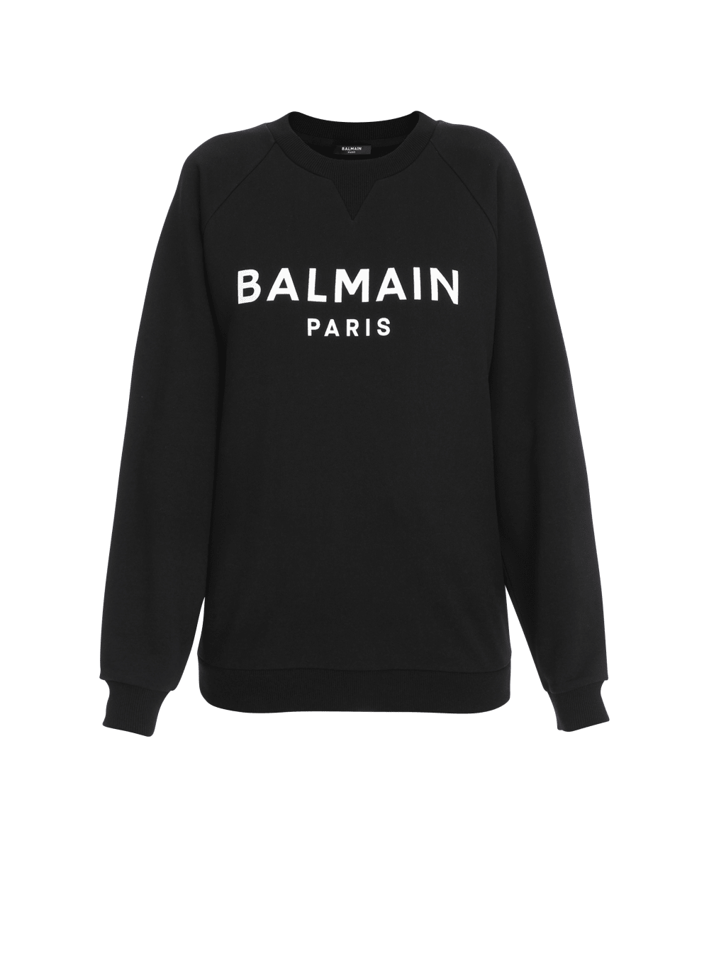 Women\'s Balmain Eco-designed Cotton With Logo Print Sweatshirts Black | USA Om5xg3Yt