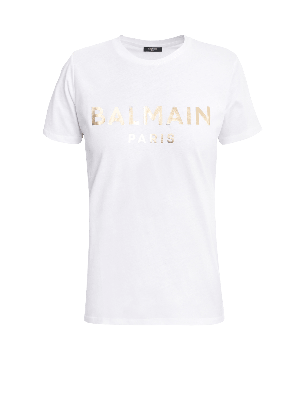 Women's Balmain Eco-designed Cotton With Logo Print T Shirts Gold | USA kUIauK6q