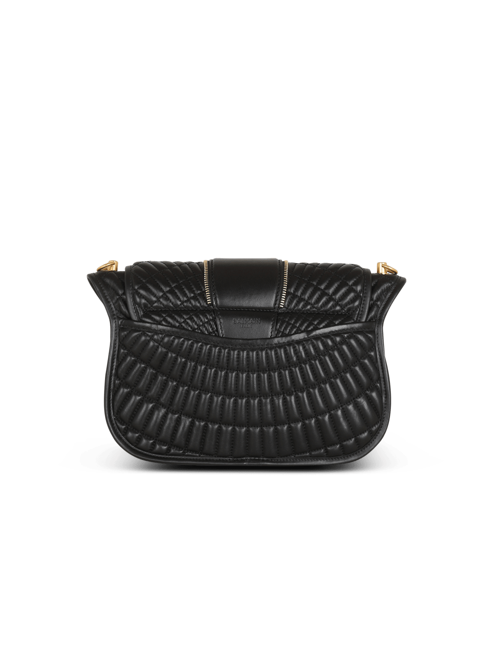 Women's Balmain Embossed Leather Blaze Crossbody Bags Black | USA 5lkyzhgL