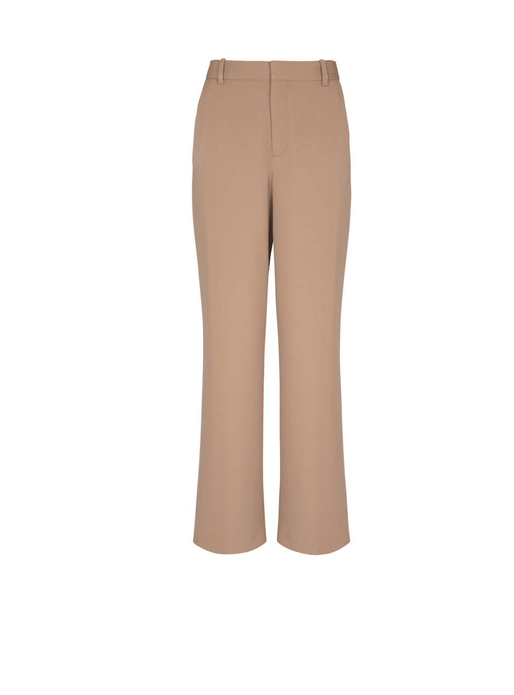 Women\'s Balmain Grain Of Powder Wide-leg Trousers Beige | USA nnpL1WwB