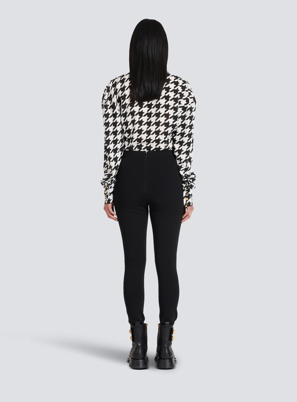 Women's Balmain Jersey Skinny Trousers Black | USA yUP5Zq5p