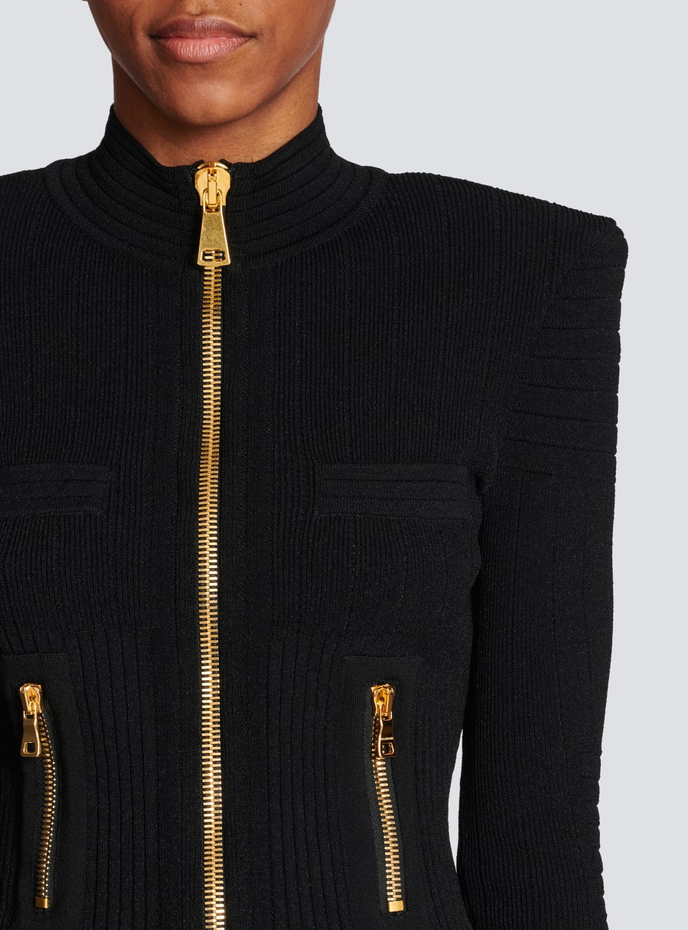 Women's Balmain Knit Cardigan Black | USA 7fGiQn0y