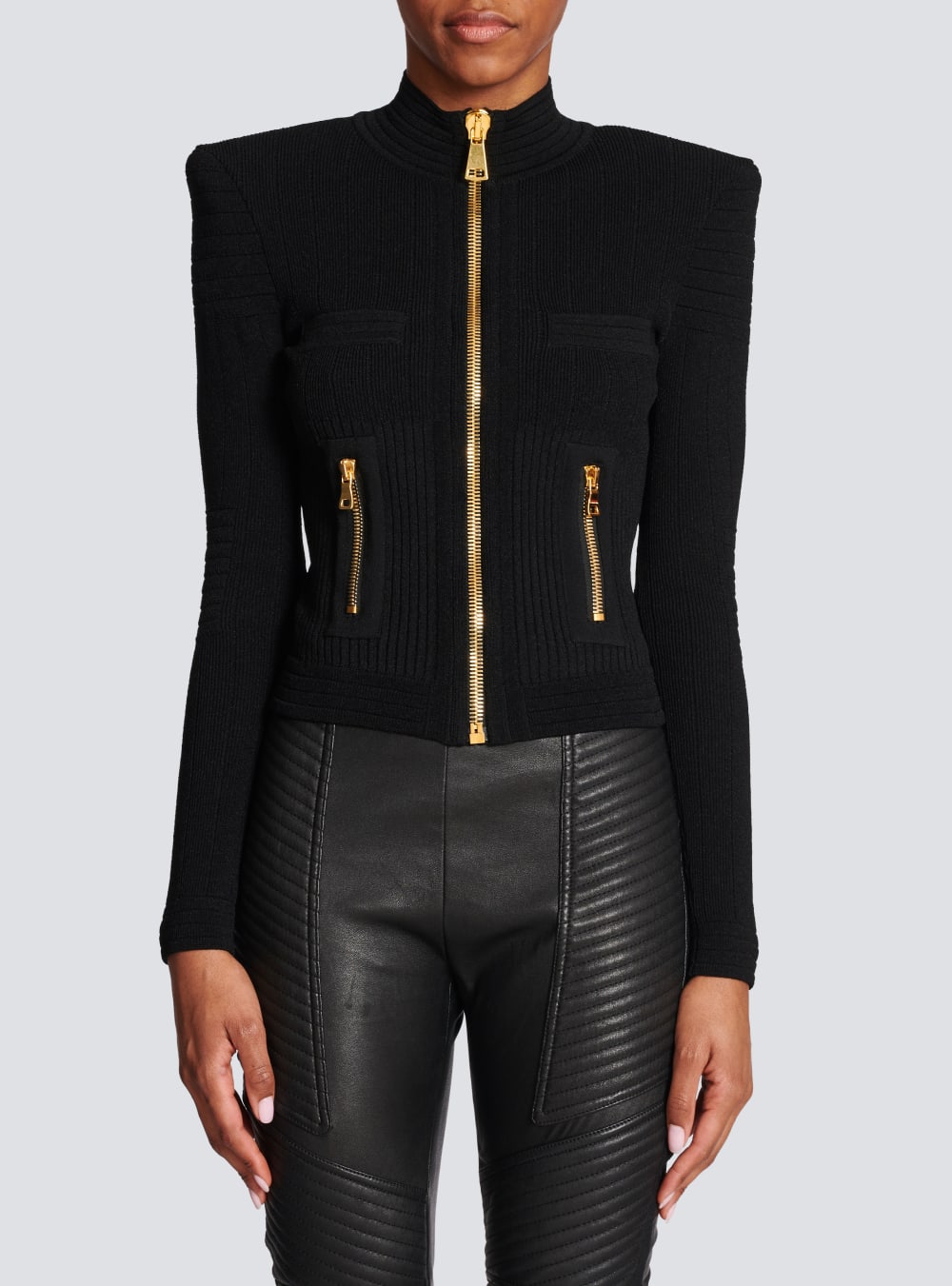 Women's Balmain Knit Cardigan Black | USA 7fGiQn0y