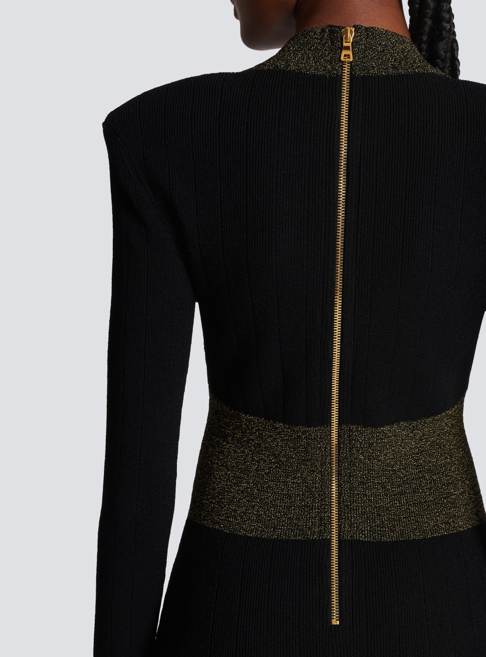 Women's Balmain Knit Dress Black | USA pA2GV73F