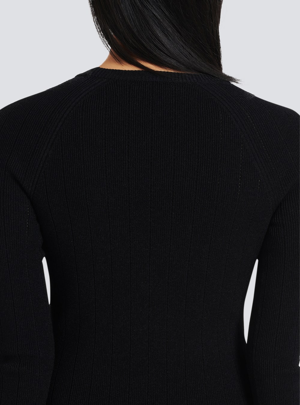 Women's Balmain Knit Tops Black | USA mjZPlaAS