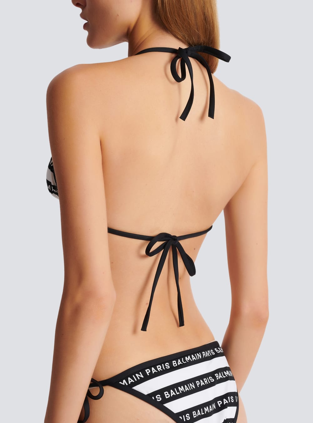 Women's Balmain Logo Bikinis Black | USA XXr12gh2