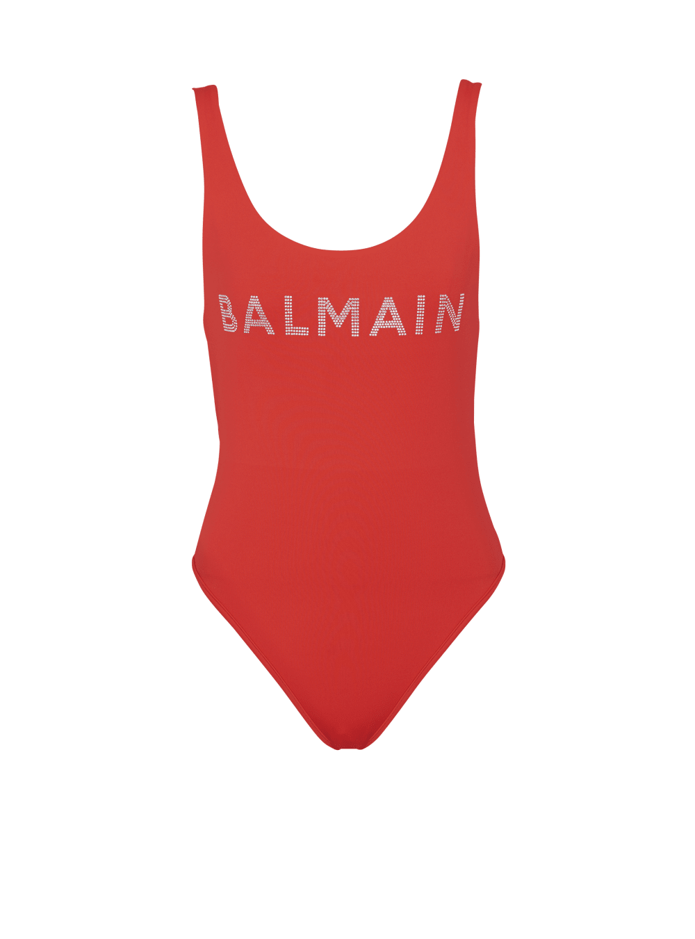 Women\'s Balmain Logo Swimsuits Red | USA 007TFP2r