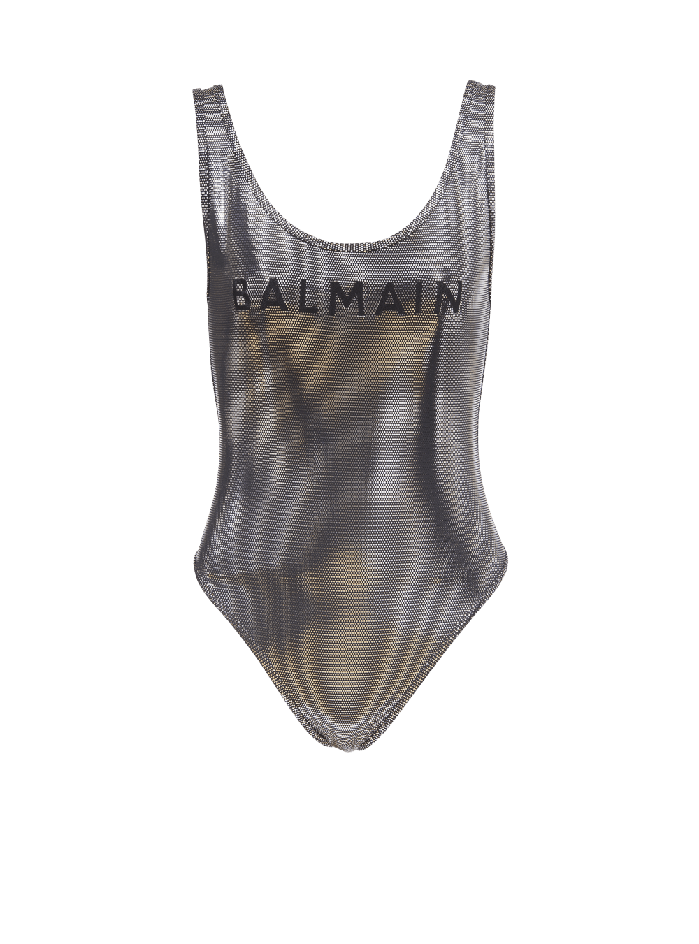 Women\'s Balmain Logos Swimsuits Silver | USA Zbx833BA