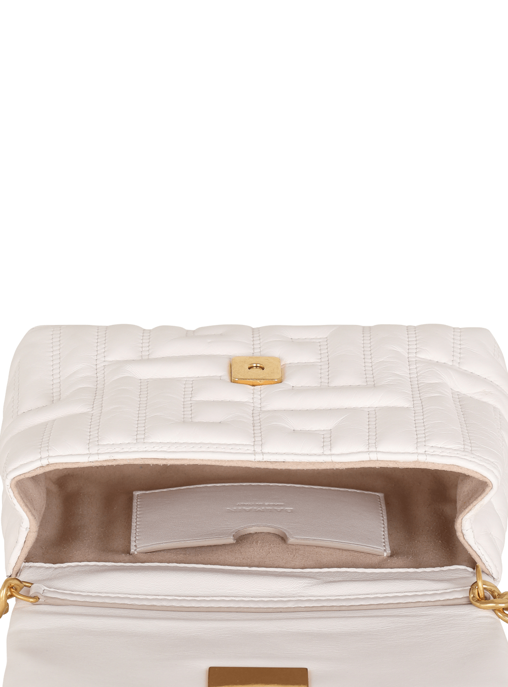 Women's Balmain Mini 1945 Soft In Quilted Leather Shoulder Bags Pink | USA eokVXdAS