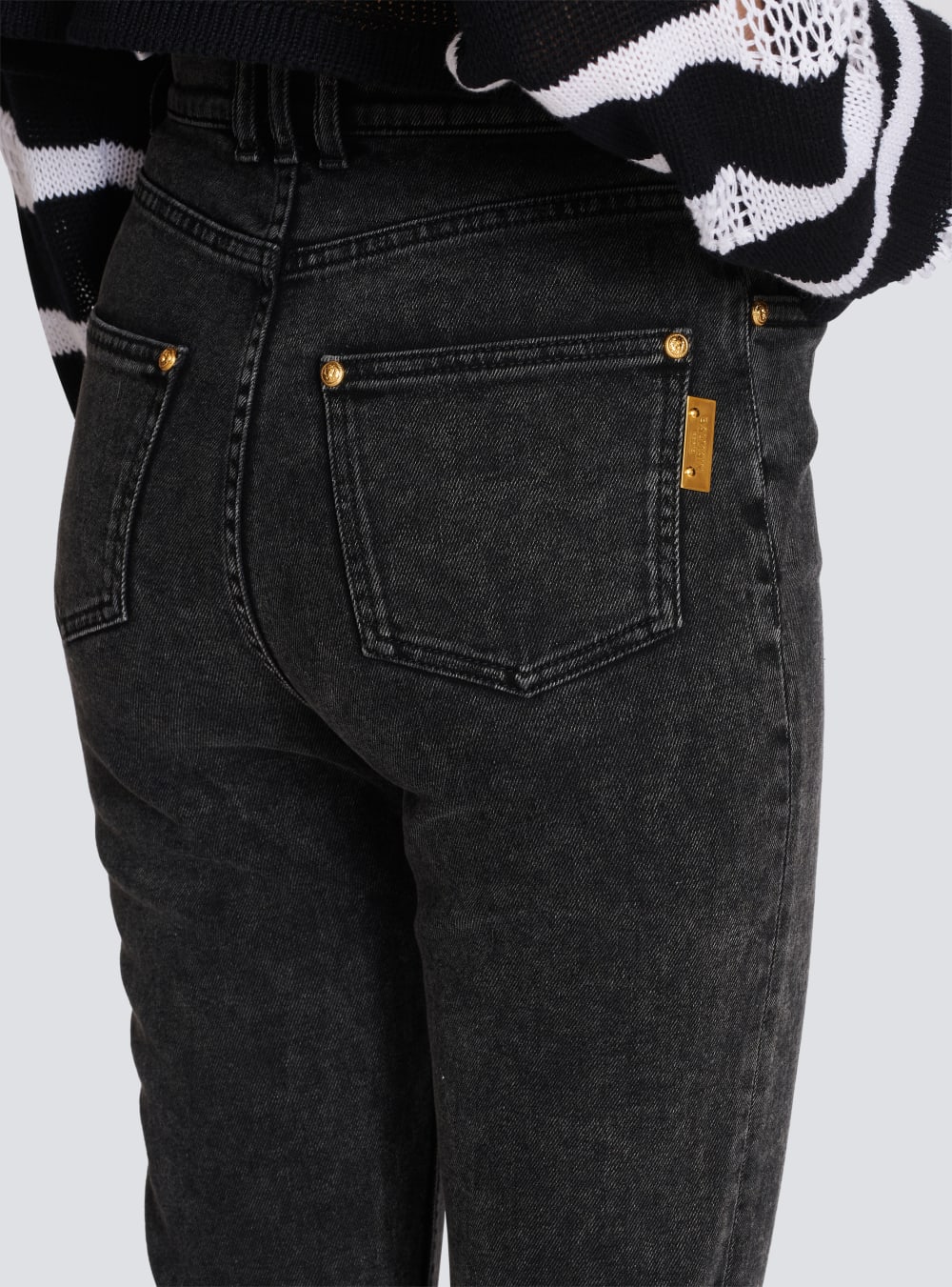 Women's Balmain Slim Fit Jeans Black | USA bj5GgSi1