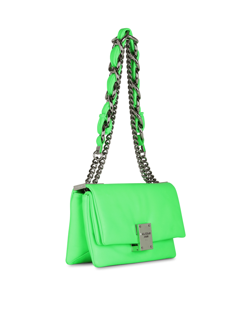 Women's Balmain Small-sized Faux Leather 1945 Soft Crossbody Bags Green | USA Uw7TOBgA